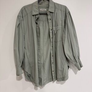 We The Free Sage Green Shirt Jacket